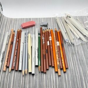 Artist Drawing Set Grumbacher General's Charcoal Faber-Castell Prismacolor Pens